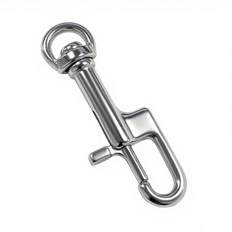 QAVBFA 2 PCS Swivel Bolt Snap Diving Clips – Premium Stainless Steel Single Ended Snap Hooks Buckle for Pet Leash, Scuba Diving, and More (2PCS-84mm) - Image 4